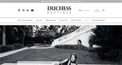 Desktop Screenshot of duchessboutique.com.au